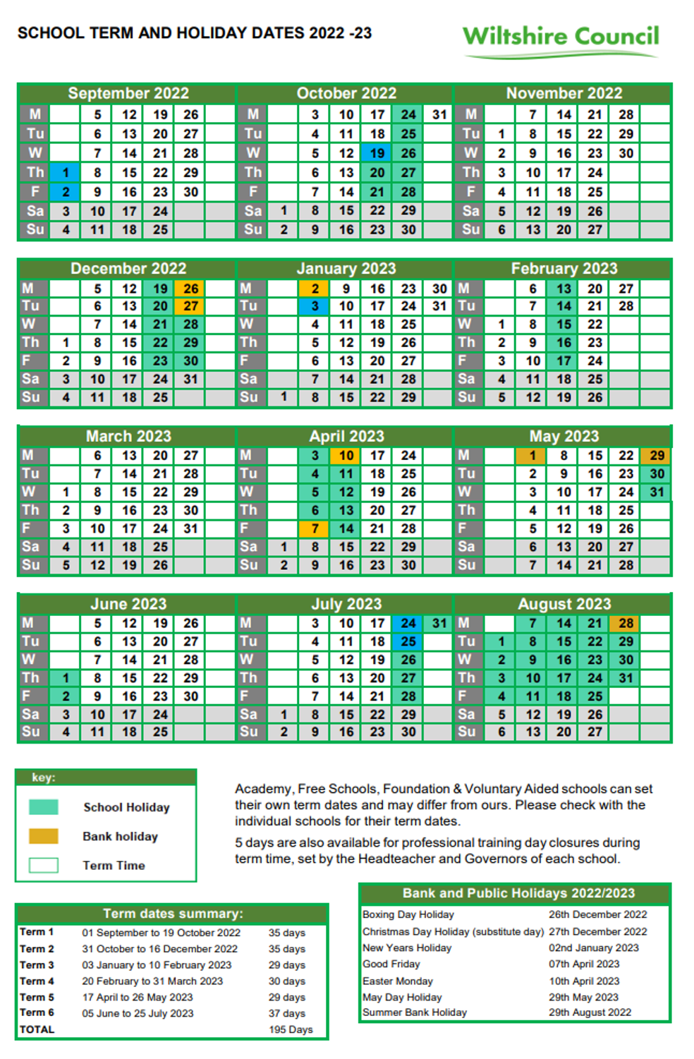 Term Dates St Michael's C of E Primary School